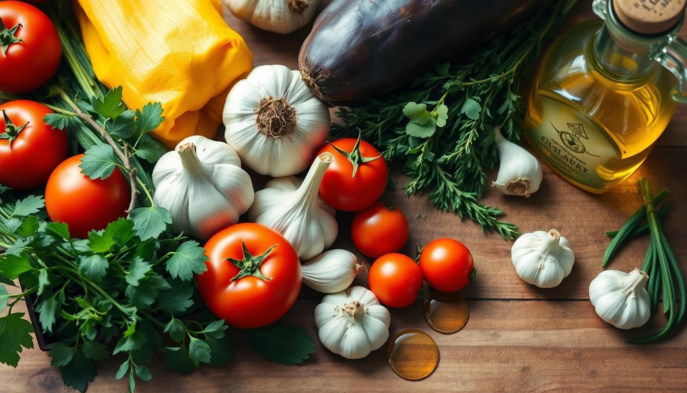 Balanced healthy meal prepared in a home kitchen